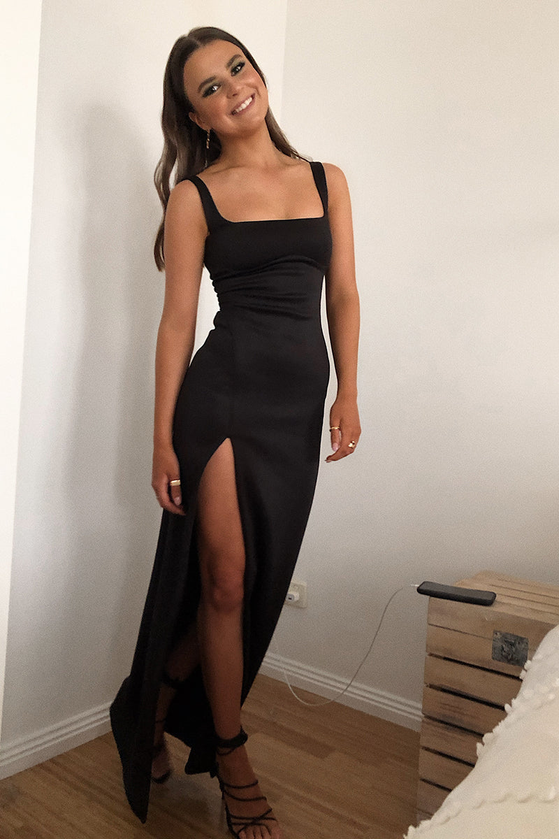 natalie rolt black dress Jax Gown in Heavy Scuba in – Rabbit Borrows CP 12/02/25 OS this bias Shop the Elegant Black Sash:Champagne