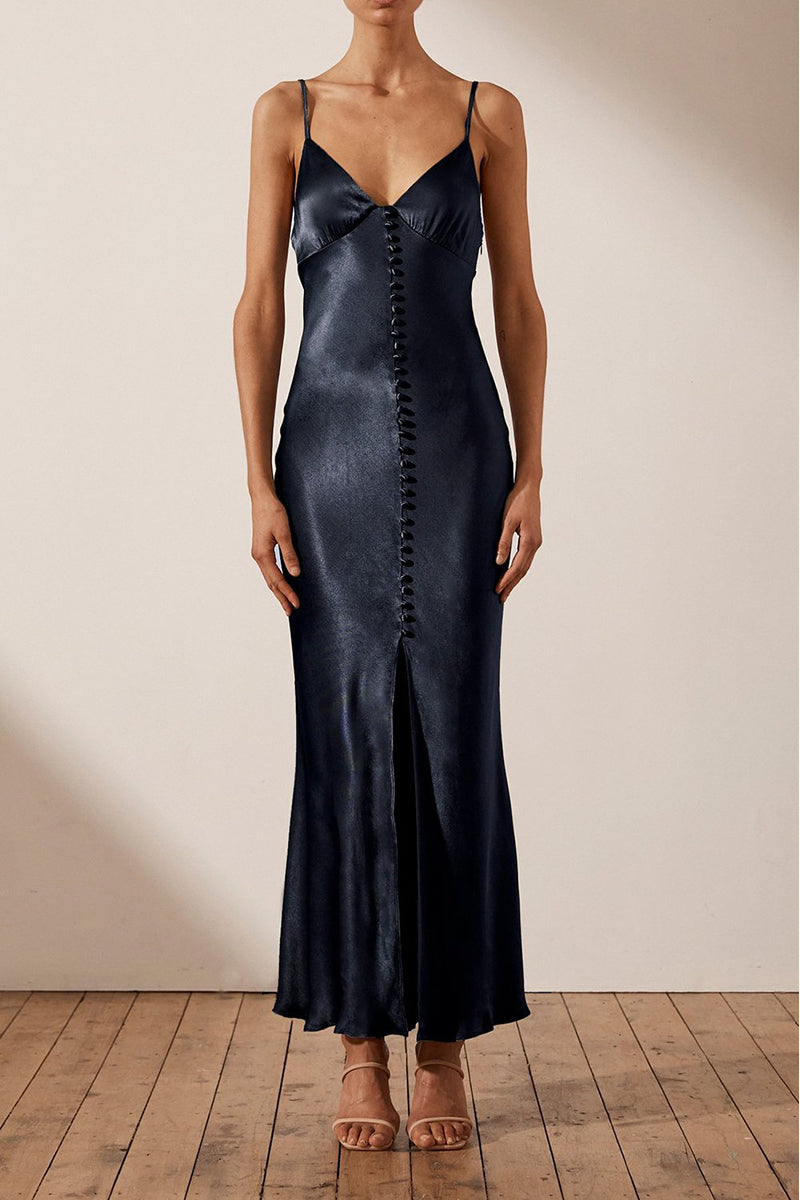slim fit dress slacks Shona Joy - La Lune Bias Cowl Midi main image 1