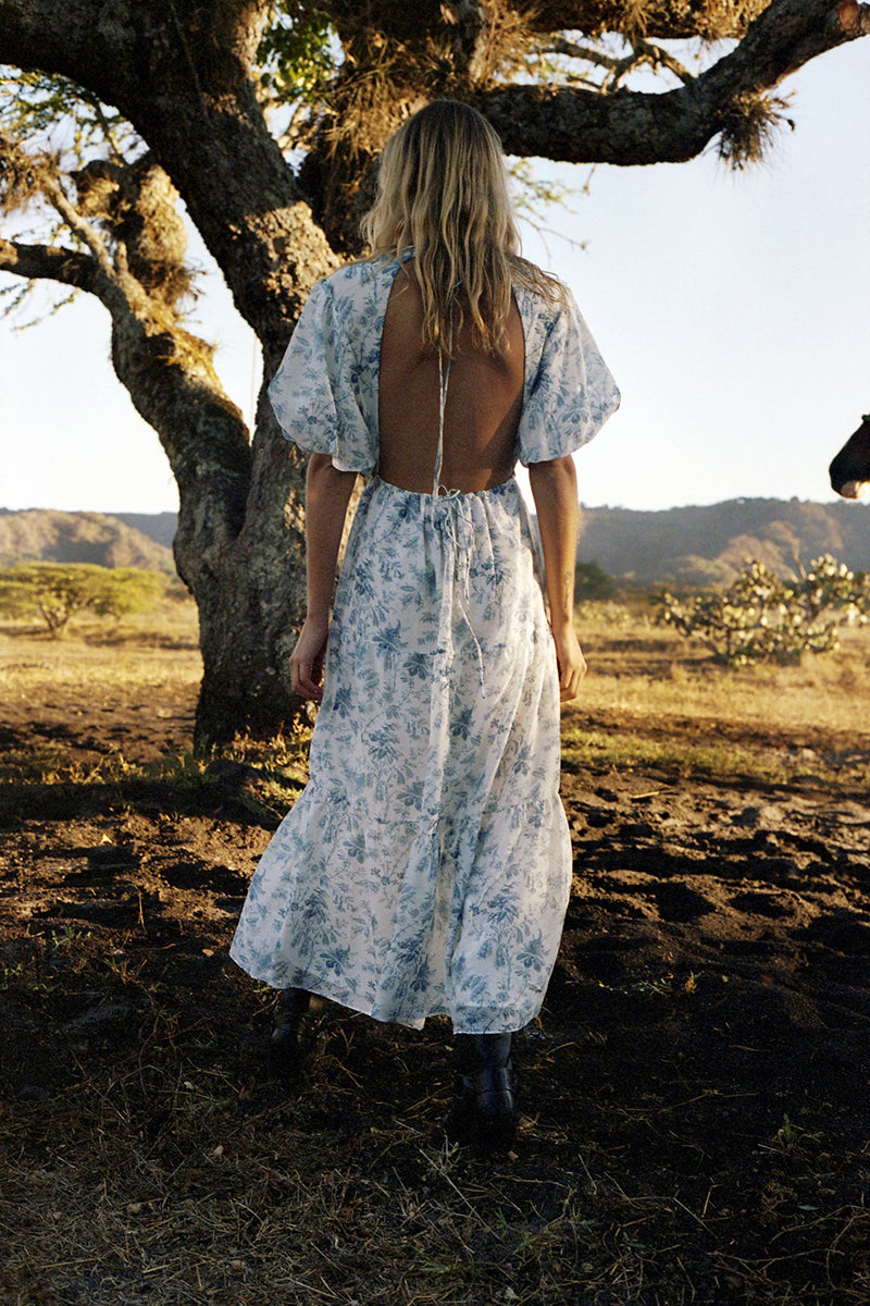 sir the label open back dress Clementine Length:Custom Statement back cut out short-name:black velvet Sunniva Dress