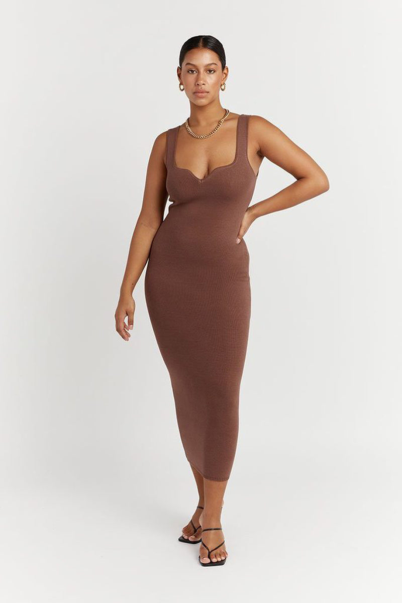 suede knee length dress Kaisley Suede Dress Navy / S main image 1