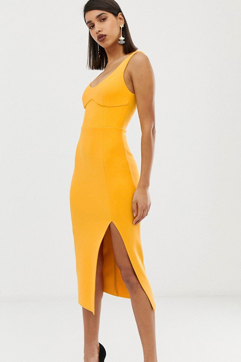 elle cut out midi dress mango Printed Dress Bec And Bridge Elle Midi Dress Mango Pink Bec And Bridge Elle Cut Out