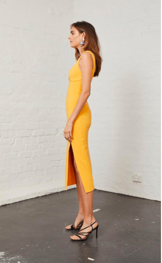 elle cut out midi dress mango Elle Midi Dress
